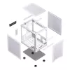 PC korpusas Jonsbo C6 Mini Tower baltas