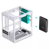PC korpusas Jonsbo C6 Mini Tower baltas