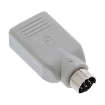 InLine USB adapteris USB A lizdas / PS/2 kištukas, PS/2 kištukas, USB A, smėlio spalvos
