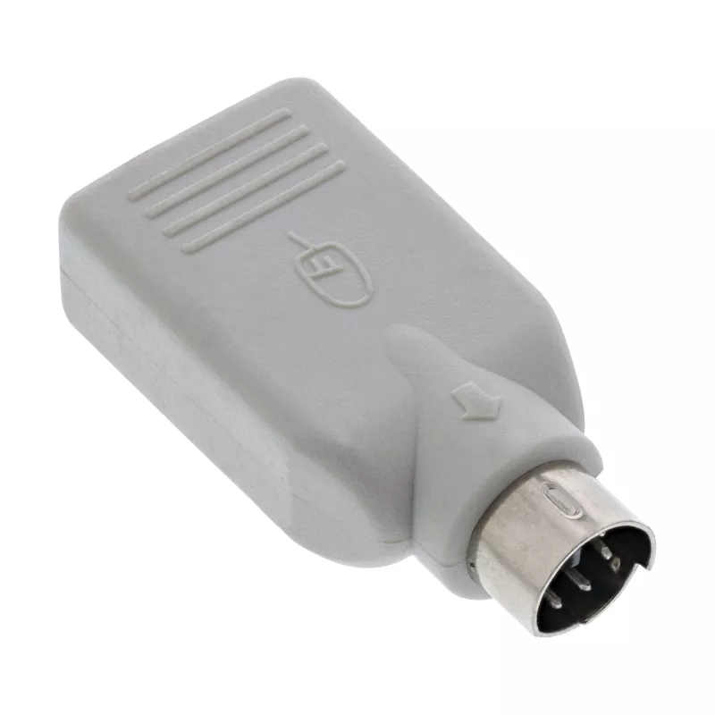 InLine USB adapteris USB A lizdas / PS/2 kištukas, PS/2 kištukas, USB A, smėlio spalvos