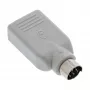 InLine USB adapteris USB A lizdas / PS/2 kištukas, PS/2 kištukas, USB A, smėlio spalvos