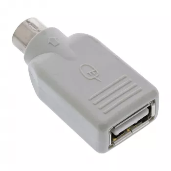 InLine USB adapteris USB A lizdas / PS/2 kištukas, PS/2 kištukas, USB A, smėlio spalvos