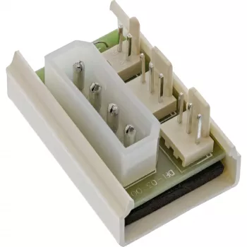 InLine PC ventiliatoriaus kelių maitinimo prievadų adapteris Molex 5,25 colio į 2 ventiliatorių maitinimo lizdus