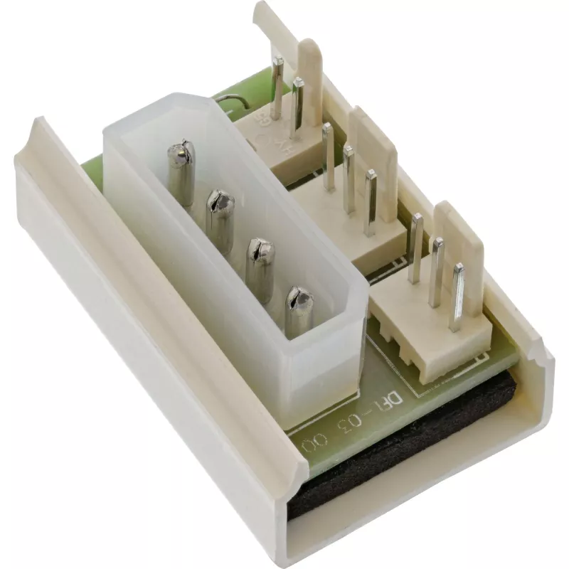 InLine PC ventiliatoriaus kelių maitinimo prievadų adapteris Molex 5,25 colio į 2 ventiliatorių maitinimo lizdus