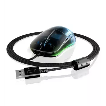 Žaidimų pelė Endgame Gear EGG-XM1RGB-DF — Dešiniarankė optinė, USB Type-A, 16000 DPI, 6 mygtukai, permatoma