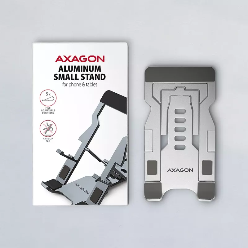 AXAGON STND-M telefono laikiklis/stovas, aliuminis