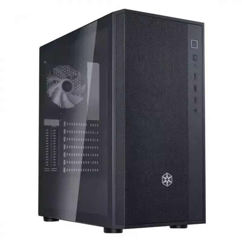 PC korpusas Sidabrinėstone FARA R1 PRO V2 juodas ATX micro ATX Mini-ITX 3x120mm ventiliatoriai