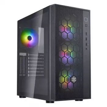 PC korpusas Sidabrinėstone FARA R1 PRO V2 juodas ATX micro ATX Mini-ITX 3x120mm ventiliatoriai