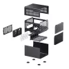 PC korpusas Jonsbo N3 Mini Tower Juoda