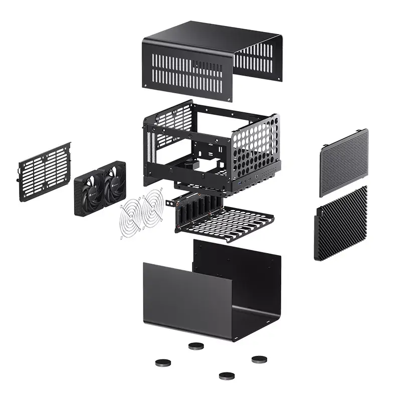 PC korpusas Jonsbo N3 Mini Tower Juoda