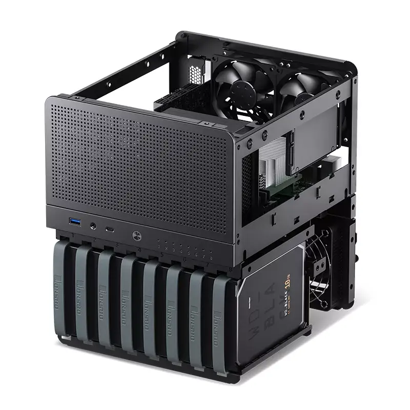 PC korpusas Jonsbo N3 Mini Tower Juoda