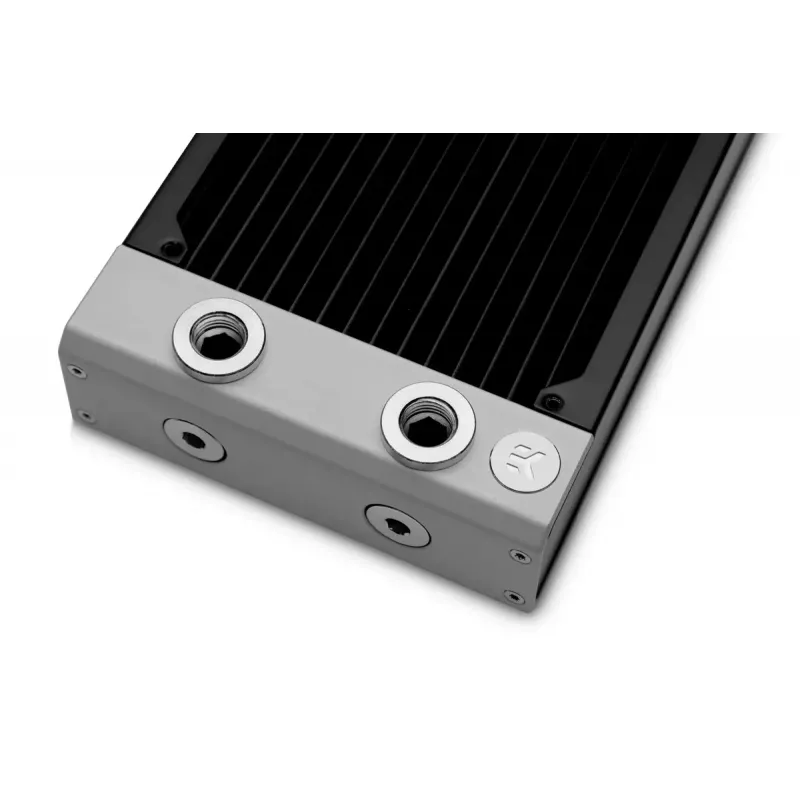 Radiatorius EK Water Blocks žalvaris varis nerūdijantis plienas juodas 130 mm 285 mm 48 mm