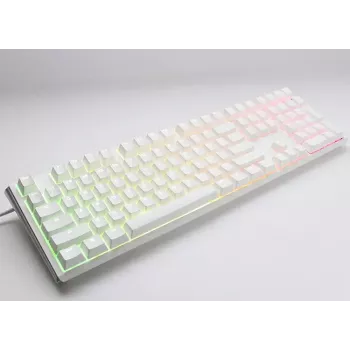 Ducky One 3 Classic klaviatūra Žaidimų USB US English Balta Mechaninė RGB