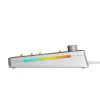Glorious Gaming GMMK 3 PRO 75% Barebones Wired Sidabrinė - US, 75%, Wired, USB, RGB LED, Sidabrinė