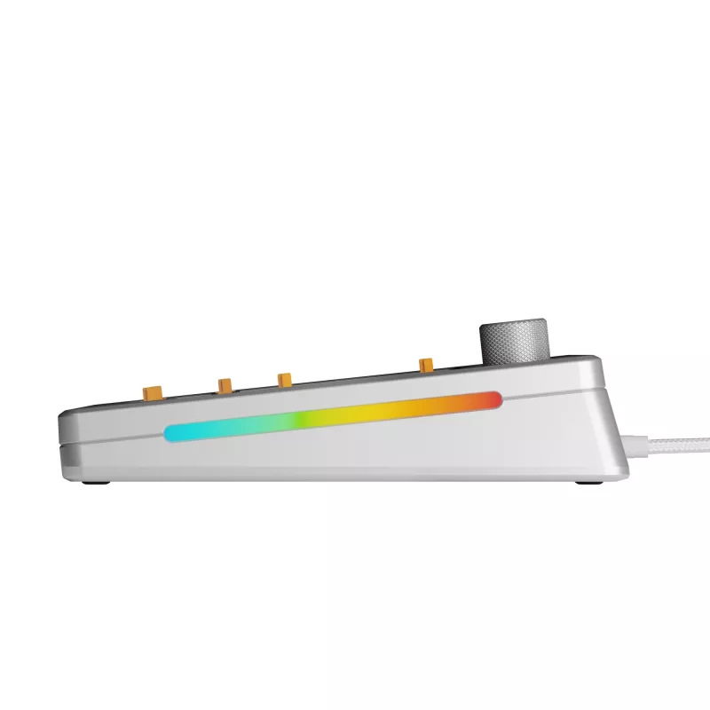 Glorious Gaming GMMK 3 PRO 75% Barebones Wired Sidabrinė - US, 75%, Wired, USB, RGB LED, Sidabrinė