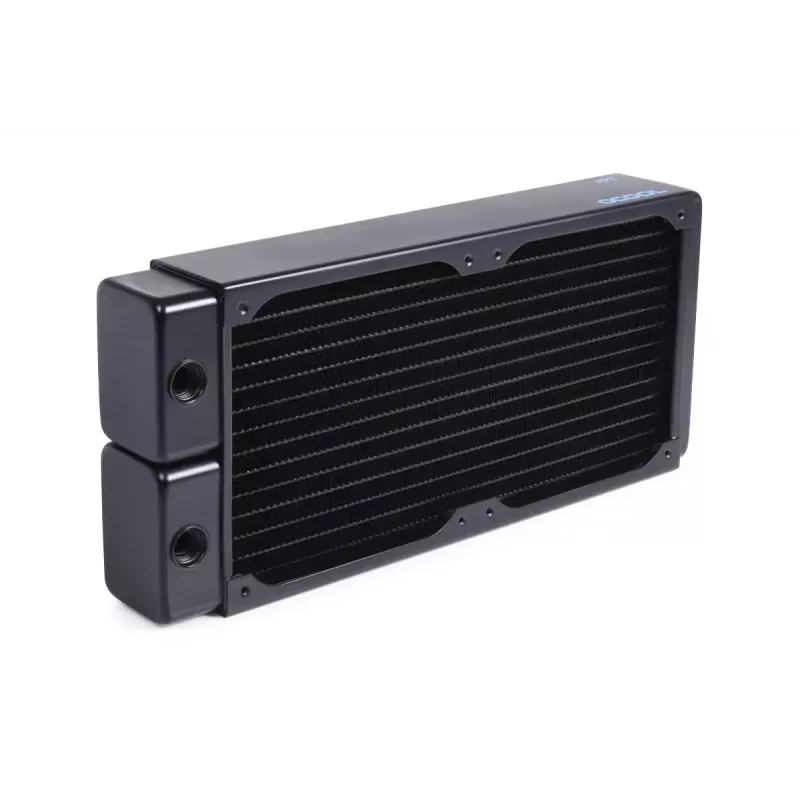 Radiatorius Alphacool 14439 žalvaris varis plienas juodas 124 mm plotis