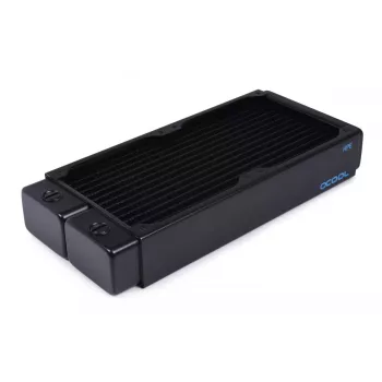 Radiatorius Alphacool 14439 žalvaris varis plienas juodas 124 mm plotis