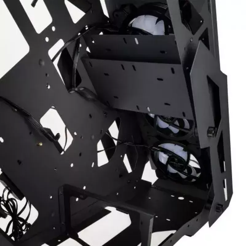 PC korpusas Kolink Big Chungus Shredded Midi Tower juodas