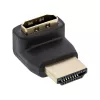 InLine HDMI adapteris, vyriškas/moteriškas, kampu į viršų, auksiniai kontaktai, 4K2K