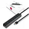 Axagon HUE-SA7BP 7x USB 3.0 ALU ĮKROVIMO šakotuvas JUODAS su kintamosios srovės adapteriu