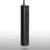Axagon HUE-SA7BP 7x USB 3.0 ALU ĮKROVIMO šakotuvas JUODAS su kintamosios srovės adapteriu