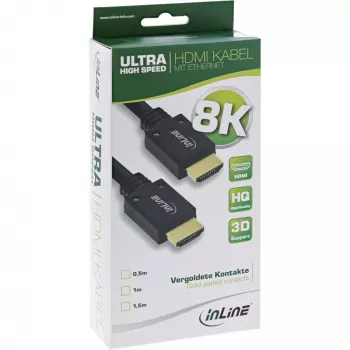 InLine Ultra High Speed HDMI kabelis M/M 8K4K auksuotas, 5m