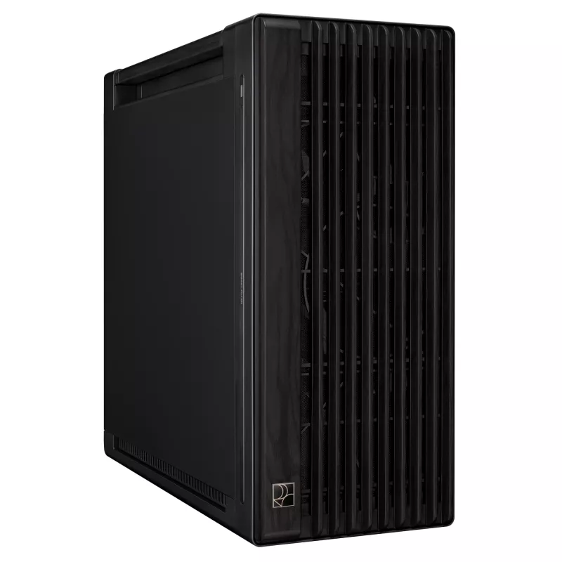 PC korpusas ASUS ProArt PA602 Wood Edition Midi Tower Juoda — EATX palaikymas, 45 cm GPU, 19 cm PSU / aušintuvas, 8 HDD nišos, USB-C