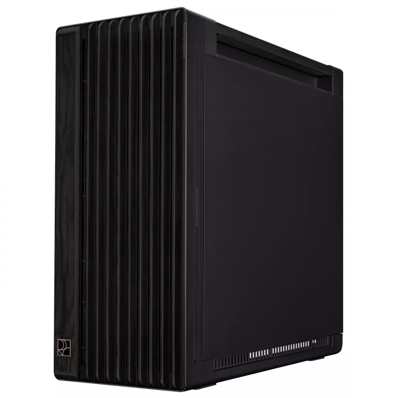 PC korpusas ASUS ProArt PA602 Wood Edition Midi Tower Juoda — EATX palaikymas, 45 cm GPU, 19 cm PSU / aušintuvas, 8 HDD nišos, USB-C