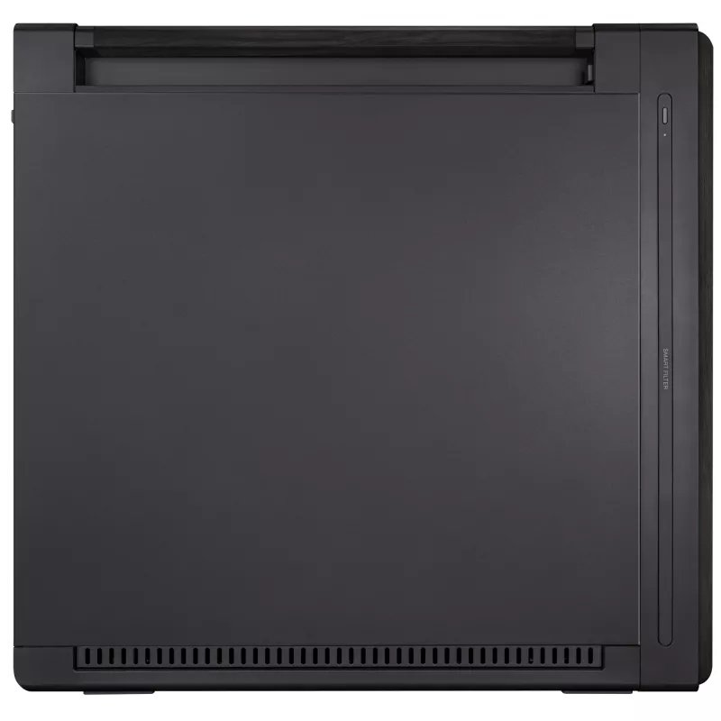 PC korpusas ASUS ProArt PA602 Wood Edition Midi Tower Juoda — EATX palaikymas, 45 cm GPU, 19 cm PSU / aušintuvas, 8 HDD nišos, USB-C