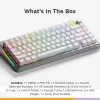 Glorious Gaming GMMK 3 PRO HE 75% Prebuilt Wireless Sidabrinė - US