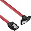 InLine SATA 6 Gb/s laidas su užraktais, kampinis, 0,3 m