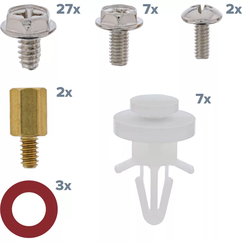 InLine IT / PC daugiafunkcis varžtų rinkinys su tarpikliais 48 vnt., metalas, plastikas