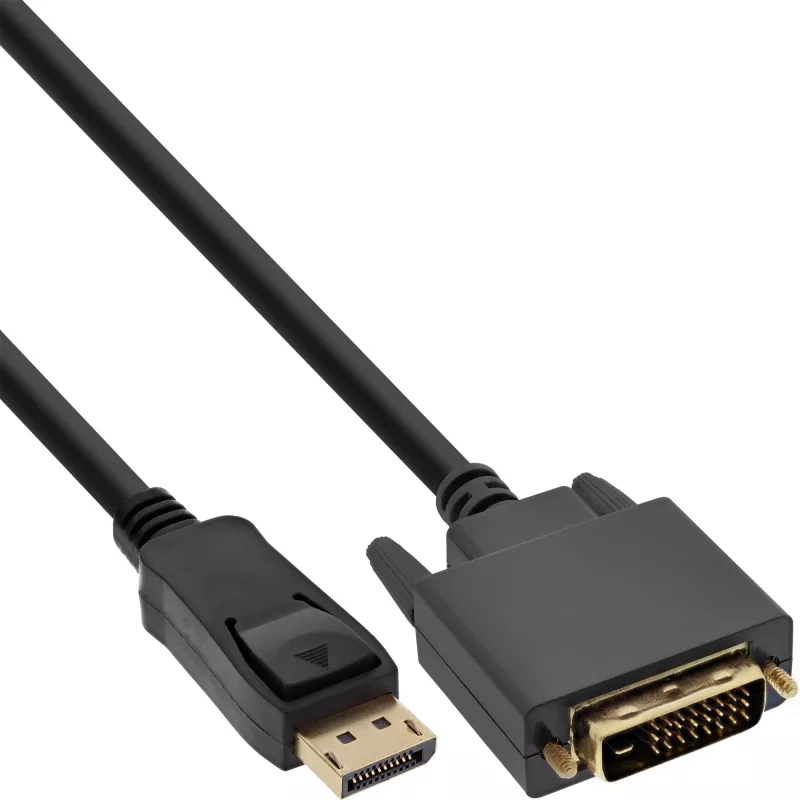 DisplayPort į DVI keitiklio kabelis InLine 17113 3 m juodas