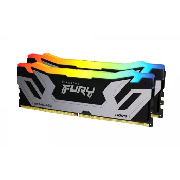 Kingston Technology FURY 48GB 8400MT/s DDR5 CL40 CUDIMM (2 modulių rinkinys) Renegade RGB Sidabrinė XMP