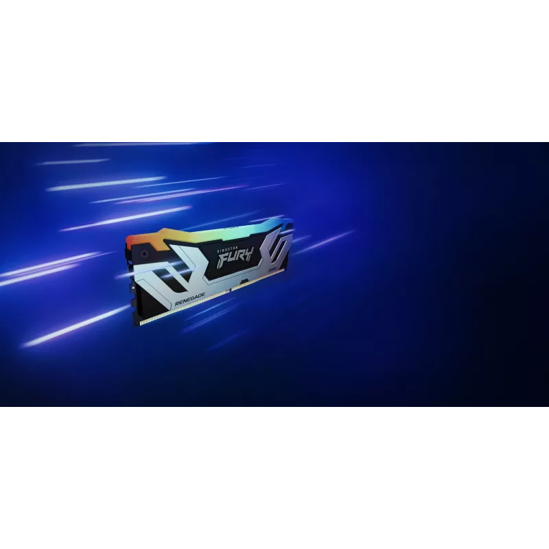 Kingston Technology FURY 48GB 8400MT/s DDR5 CL40 CUDIMM (2 modulių rinkinys) Renegade RGB Sidabrinė XMP