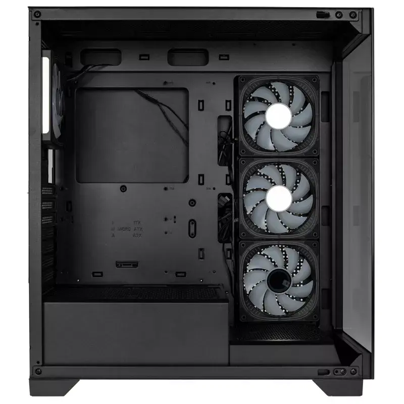 PC korpusas Kolink Unity Peak ARGB Midi Tower juodas