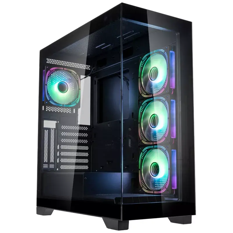 PC korpusas Kolink Unity Peak ARGB Midi Tower juodas