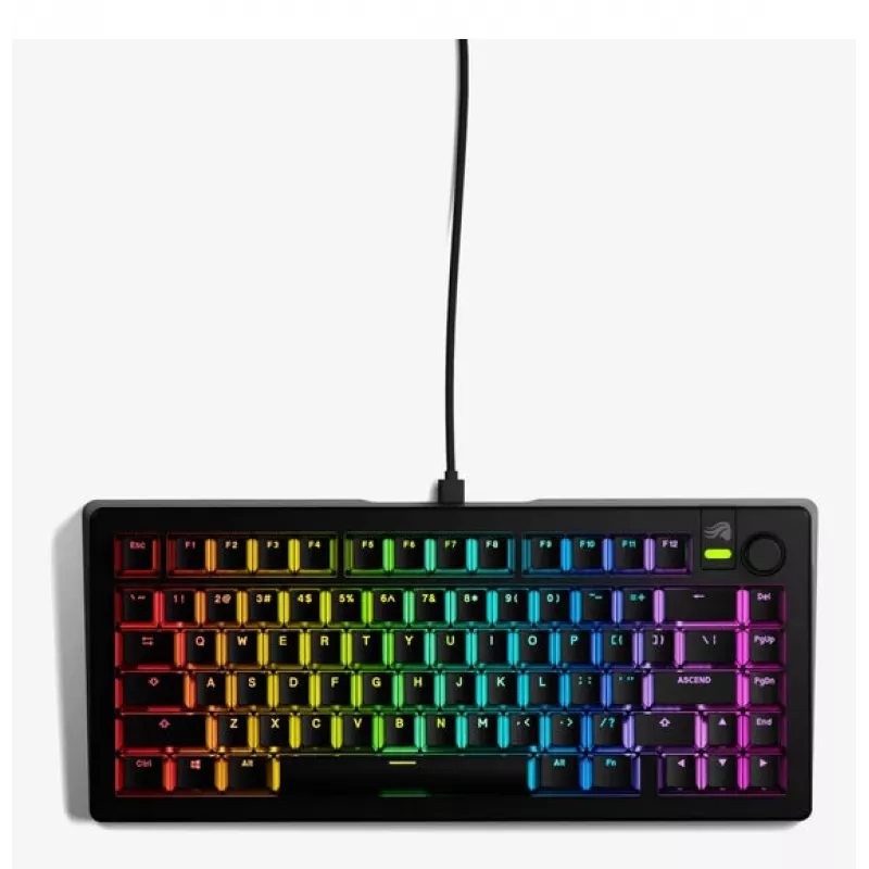 Glorious Gaming GMMK 3 Prebuilt klaviatūra USB QWERTY US anglų k. juoda