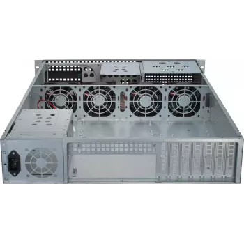 Serverio korpusas Inter-Tech 2U-2129N Rack, juoda, sidabrinė