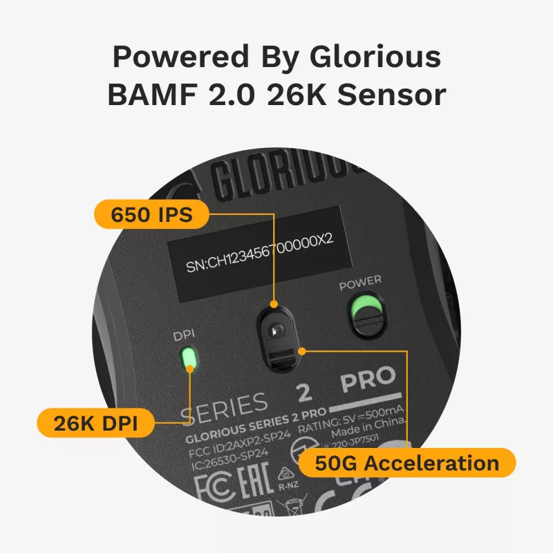 Žaidimų pelė Glorious Glorious Series 2 PRO 4K/8K Hz belaidė pelė - balta