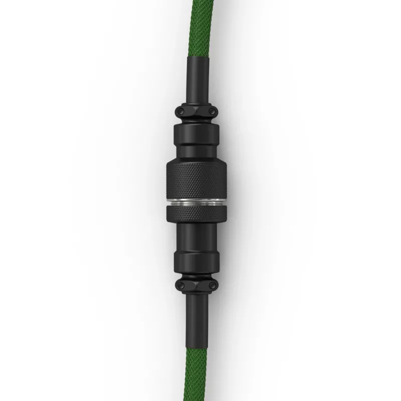 Glorious Gaming Glorious GMMK Spiralusis kabelis Forest Rain, žalias, 1,4 m, 1 vnt., Glorious Gaming, USB Type-A, USB Type-C, Aviator