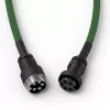 Glorious Gaming Glorious GMMK Spiralusis kabelis Forest Rain, žalias, 1,4 m, 1 vnt., Glorious Gaming, USB Type-A, USB Type-C, Aviator