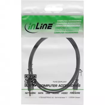 InLine Micro USB 2.0 laidas USB A tipo kištukas / Micro-B kištukas, juodas, 1,5 m