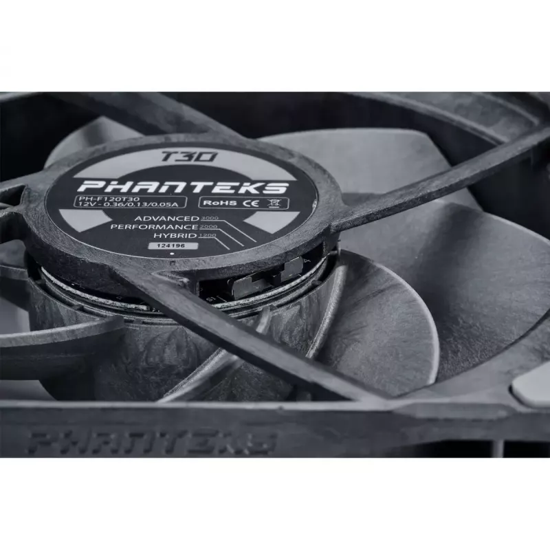 Fan Phanteks PH-F120T30 120 mm kompiuterio korpuso ventiliatorius, pilkas, 3 vnt.