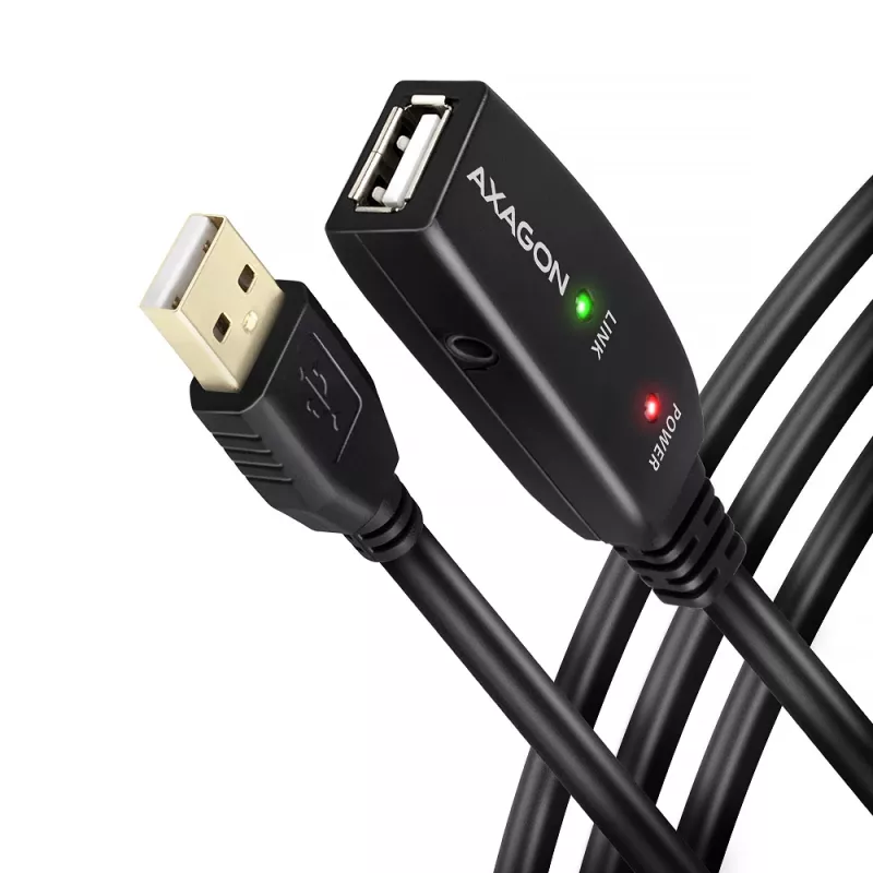 Axagon ADR-215 USB 2.0 A-M -> A-F aktyvus ilginimo / kartotuvo kabelis 15 m