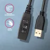 Axagon ADR-215 USB 2.0 A-M -> A-F aktyvus ilginimo / kartotuvo kabelis 15 m