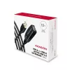 Axagon ADR-215 USB 2.0 A-M -> A-F aktyvus ilginimo / kartotuvo kabelis 15 m
