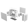 PC korpusas ASUS AP201 PRIME CASE TG WHITE Mini Tower — micro ATX, grūdintas stiklas, 3×3,5 colio nišos, 1×2,5 colio, USB-A×2, USB-C×1