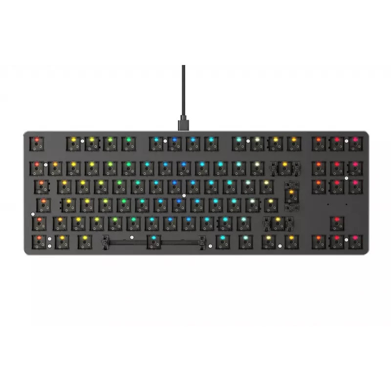 Klaviatūra Glorious PC Gaming Race GMMK-TKL USB Juoda RGB LED