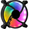 AEROCOOL 120 mm kompiuterio korpuso ventiliatorius SPECTRO12 RGB, 12 V, 1000 RPM, 3,6 W, Molex, antivibracinis, įvorinis guolis, juodas